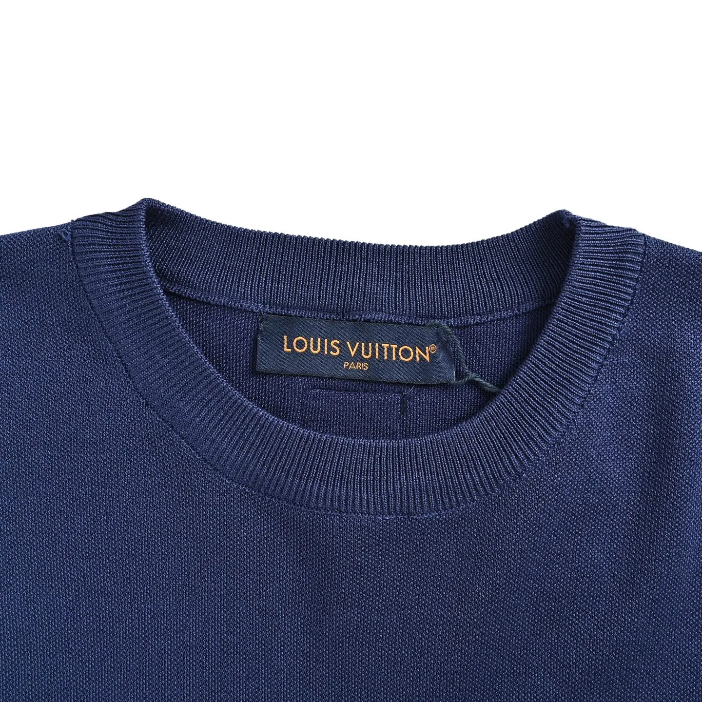 Louis Vuitton/Louis Vuitton 26ss gradient old flower jacquard knitted short sleeves